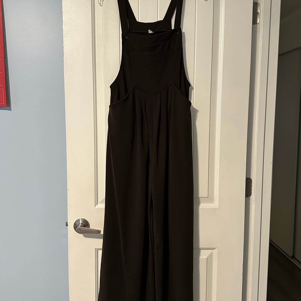 HALARA Brown Wide-Leg Jumpsuit